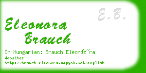 eleonora brauch business card